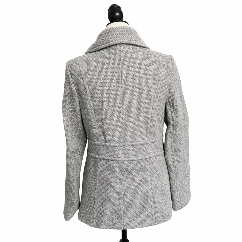 Steve by Searle Italian Wool Gray Car Coat Made in USA Size 12 - Picture 7 of 12